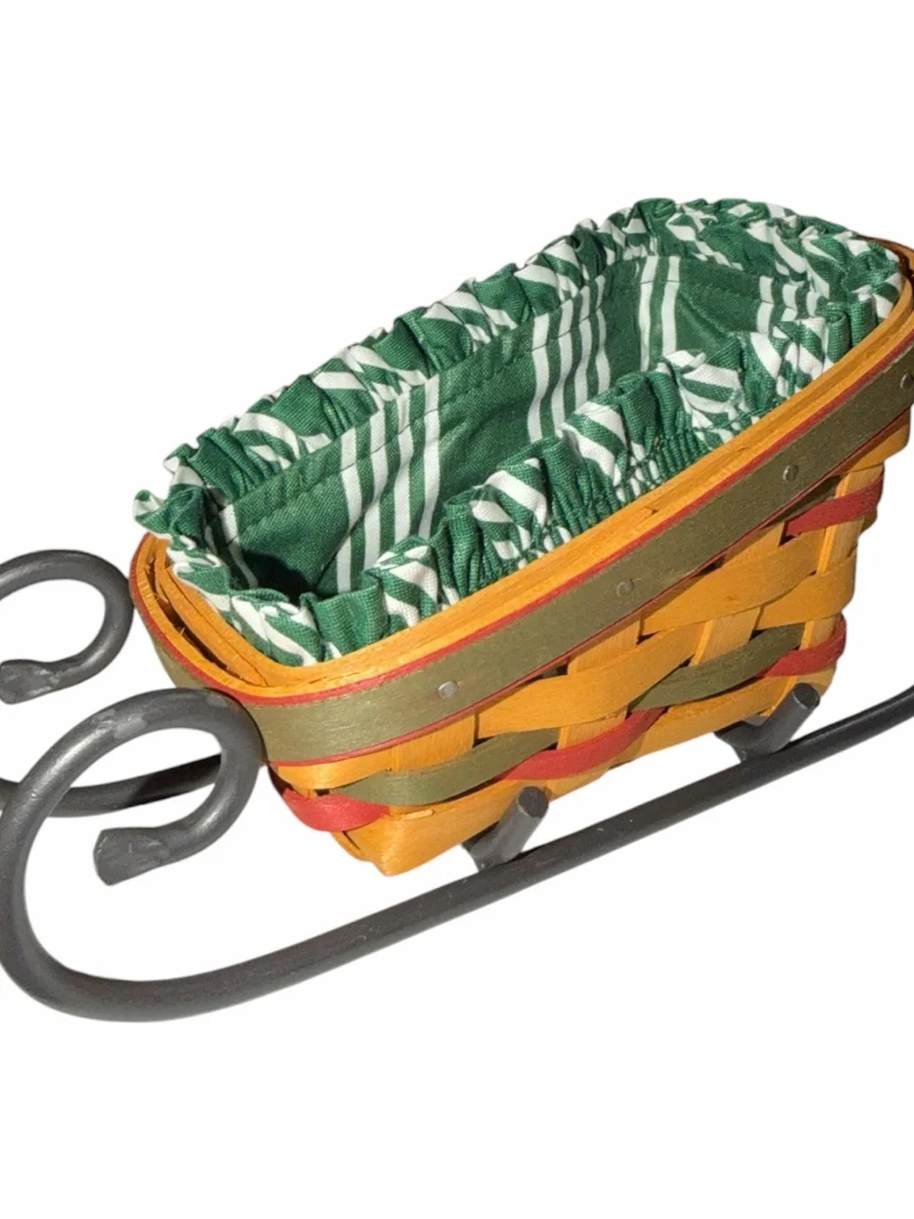 Longaberger Sled Basket Set of 3- small, medium, & large